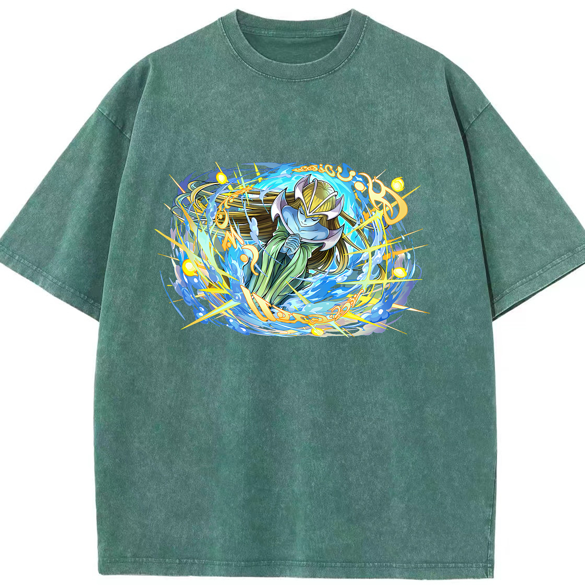 （画像用） 遊☆戯☆王 Yu-Gi-Oh! 綿100% ヴィンテージ風 半袖Tシャツ（フロントプリント）